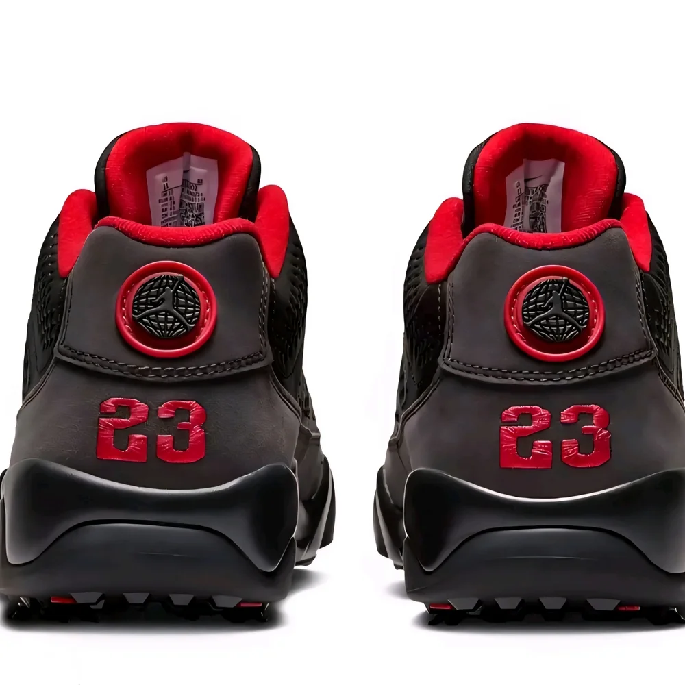 Nike Air Jordan 9 Golf Retro Black Charcoal True Red Mens FJ5934-002 Size 7.5